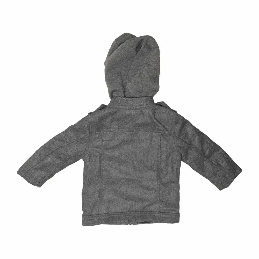 Urban Republic Baby Boy Wool Jacket Hood Jackets Gray Size 24 Months 400033